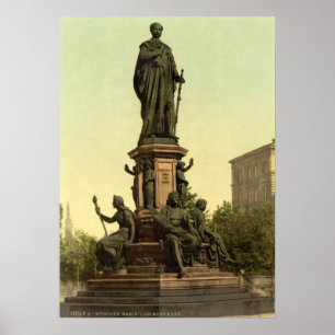 Maximilian-II-Denkmal in München Poster