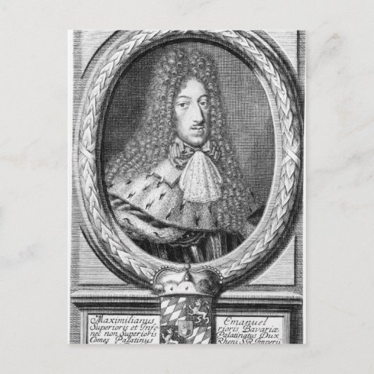 Maximilian II Emanuel Postkarte (Vorderseite)