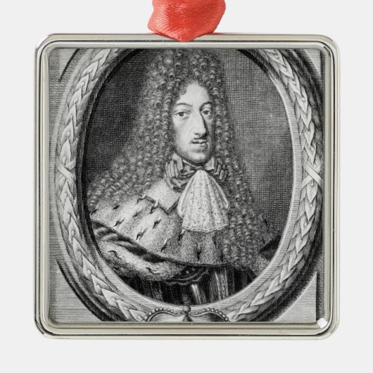 Maximilian II Emanuel Silbernes Ornament (Vorne)