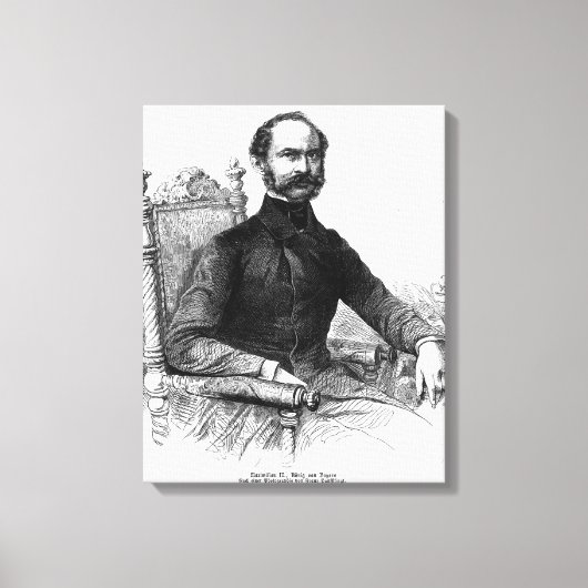 Maximilian II. , König von Bayern Leinwanddruck (Vorderseite)