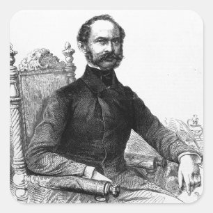 Maximilian II. , König von Bayern Quadratischer Aufkleber