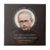 Maximilian Kolbe Fliese (Vorderseite)