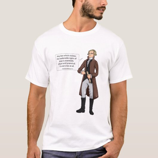 Maximilian Robespierre Zitat 1 T-Shirt (Vorderseite)