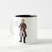 Maximilian Robespierre Zitat 1 Zweifarbige Tasse (Vorderseite Links)