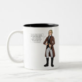 Maximilian Robespierre Zitat 1 Zweifarbige Tasse (Links)