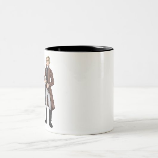 Maximilian Robespierre Zitat 1 Zweifarbige Tasse (Mittel)