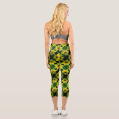 Maximilian Sonnenblume Abstraktes Muster Capri Leggings (Rückseite)