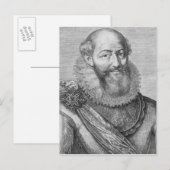 Maximilien de Bethune, Duc de Sully, 1614 Postkarte (Vorne/Hinten)