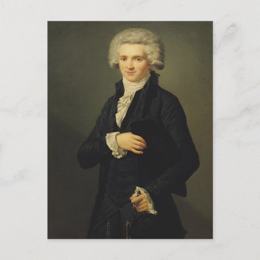 Maximilien de Robespierre 1791 Postkarte (Vorderseite)
