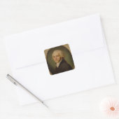 Maximilien de Robespierre c.1793 Quadratischer Aufkleber (Umschlag)