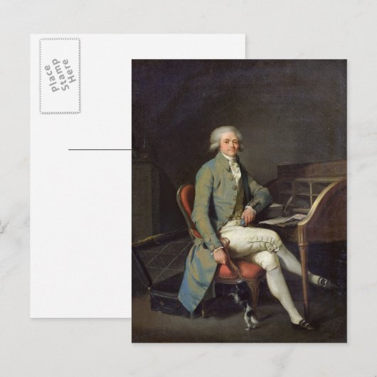 Maximilien de Robespierre Postkarte (Vorne/Hinten)