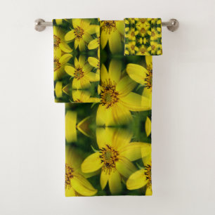 Maximillian Sunflower Abstrakt Badhandtuch Set