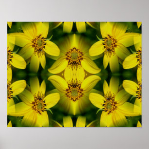 Maximillian Sunflower Abstrakt Poster