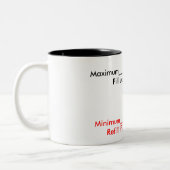 Maximum und Minimum Zweifarbige Tasse (Links)