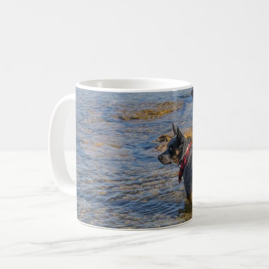 "Maximus" Blue Heeler Coffee Tasse (Vorderseite Links)