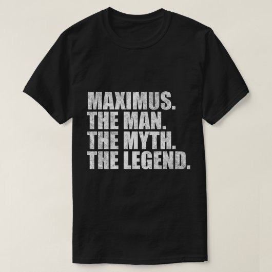MaximusMaximus Name Maximus Vorname T-Shirt (Design vorne)