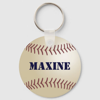Maxine Baseball Keychain von 369MyName Schlüsselanhänger