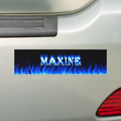 Maxine blaues Feuer und Autoaufkleber (Auf Auto)