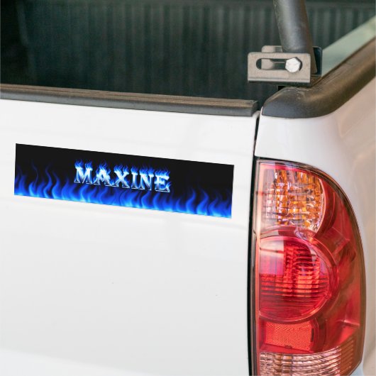 Maxine blaues Feuer und Autoaufkleber (Auf Lkw)