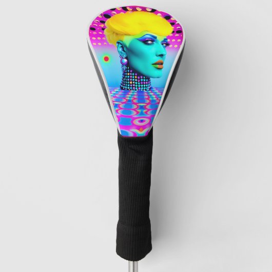 Maxine Headroom Golf Headcover (Vorderseite)