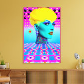 Maxine Headroom Leinwanddruck (Insitu (Wohnzimmer))