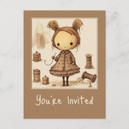 Maxine le Modiste Einladungsvorlage Postkarte