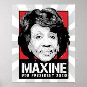Maxine Waters for President 2020 - Poster (Vorne)