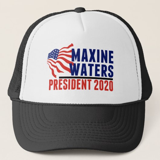 Maxine Waters für Präsident 2020 Truckerkappe (Vorderseite)