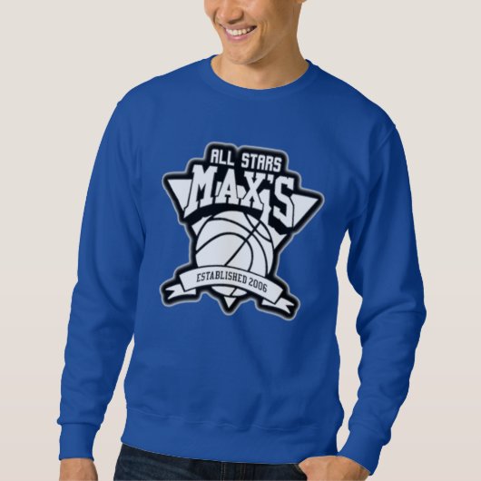 Max's All Stars Logo Sweatshirt (blau) (Vorderseite)