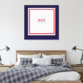 MAX's Bar Mitzvah Sign in Board Memory Keepake Leinwanddruck (Insitu (Schlafzimmer))