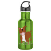 Max's Bleibe Wasserflasche aus Edelstahl (Vorderseite)