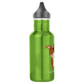 Max's Bleibe Wasserflasche aus Edelstahl (Links)