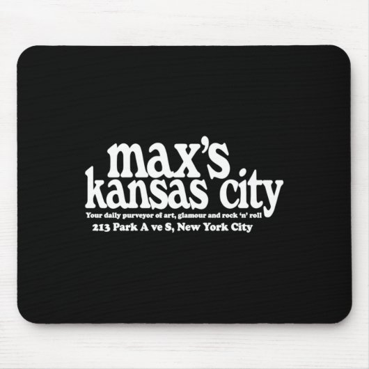Maxs Kansas City Nyc Mousepad (Vorne)