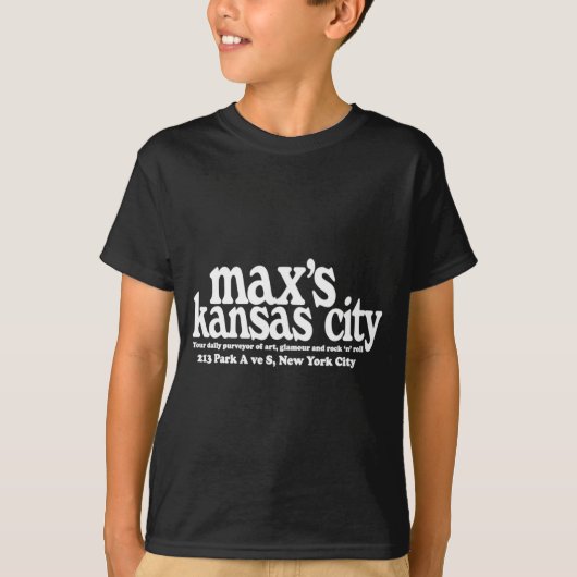 Maxs Kansas City Nyc T-Shirt (Vorderseite)