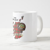 Maxwell Clan Abzeichen & Tartan Karte von Schottla Jumbo-Tasse (Vorderseite Rechts)