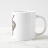 Maxwell Clan Abzeichen & Tartan Karte von Schottla Jumbo-Tasse (Rechts)