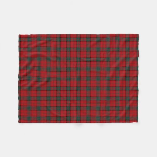 Maxwell Clan Tartan Red Kariert Fleecedecke (Vorderseite (Horizontal))