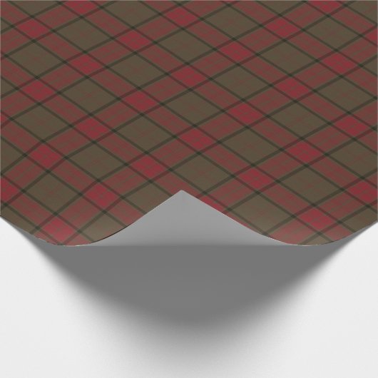 Maxwell Clan Weathered Jagd Tartan Geschenkpapier (Ecke)