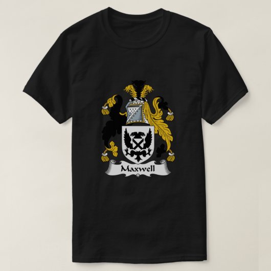 Maxwell Coat of Arms Maxwell Familienwappen T-Shirt (Design vorne)