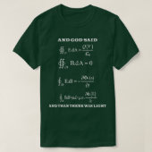 Maxwell Equations Light Electricity Physics Scienc T-Shirt (Design vorne)