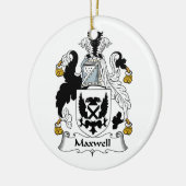 Maxwell-Familienwappen Keramikornament (Links)
