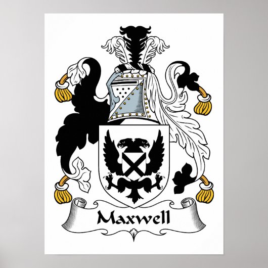Maxwell Familienwappen Poster (Vorne)