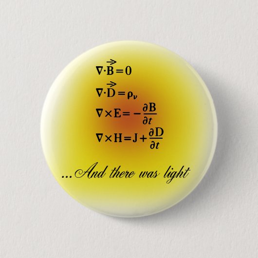 Maxwell-Gleichungen Button (Vorderseite)