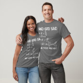 Maxwell Gleichungen und Gott sagte und es gab T-Shirt (Unisex)