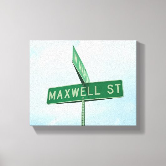 Maxwell Green Street Sign Boys Name Wall Art Leinwanddruck (Vorderseite)