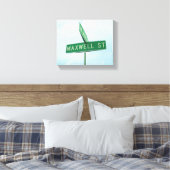 Maxwell Green Street Sign Boys Name Wall Art Leinwanddruck (Insitu (Schlafzimmer))