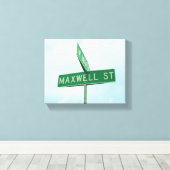 Maxwell Green Street Sign Boys Name Wall Art Leinwanddruck (Insitu (Holzboden))