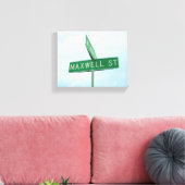 Maxwell Green Street Sign Boys Name Wall Art Leinwanddruck (Insitu (Wohnzimmer))
