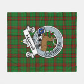 Maxwell Junting Clan Abzeichen Tartan Kariert Fleecedecke (Vorderseite (Horizontal))