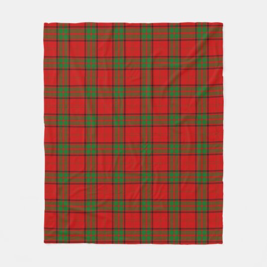 Maxwell Red Kariert Fleecedecke (Vorderseite)